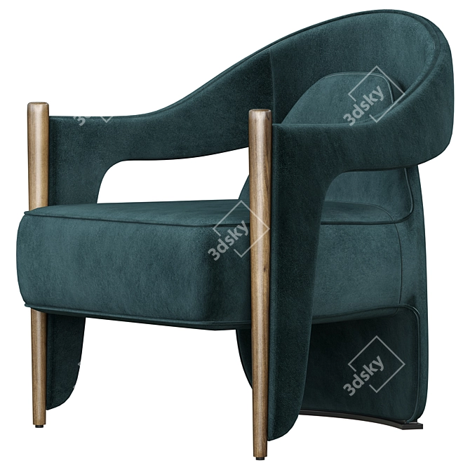 Elegant Ye ze Armchair for Modern Homes 3D model image 1