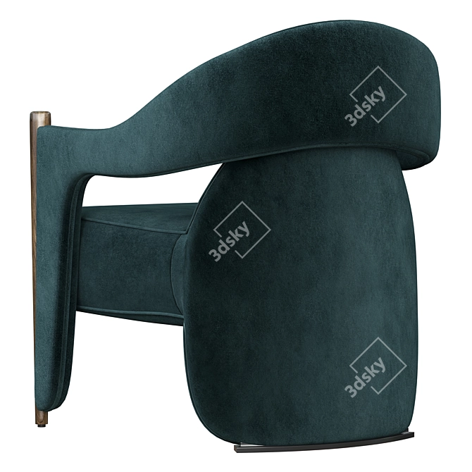 Elegant Ye ze Armchair for Modern Homes 3D model image 2