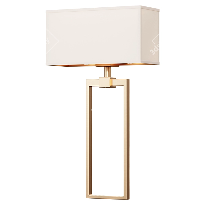 Modern Elegance Wall Lamp 3D model image 1