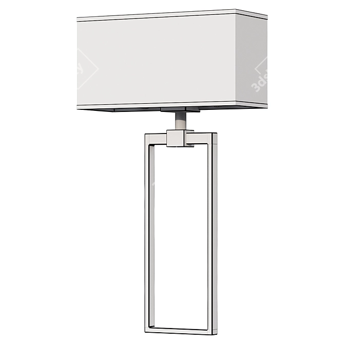 Modern Elegance Wall Lamp 3D model image 2