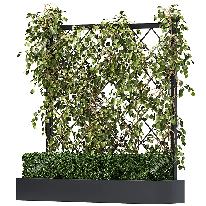 Green Wall - Outdoor Vertical Garden 3D model image 6