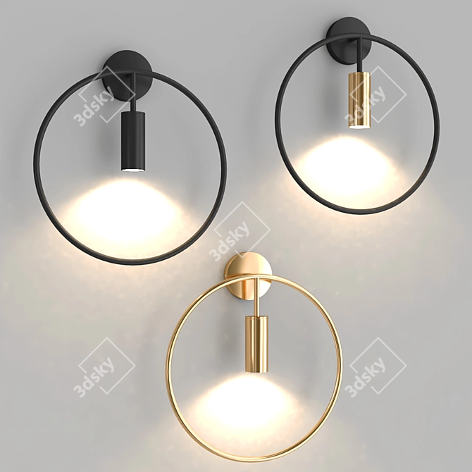 Stylish Velma Pendant Light 3D model image 2