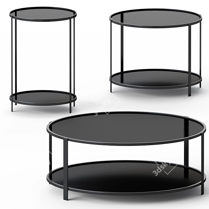 Aytm FUMI Modern Tables 3D model image 1