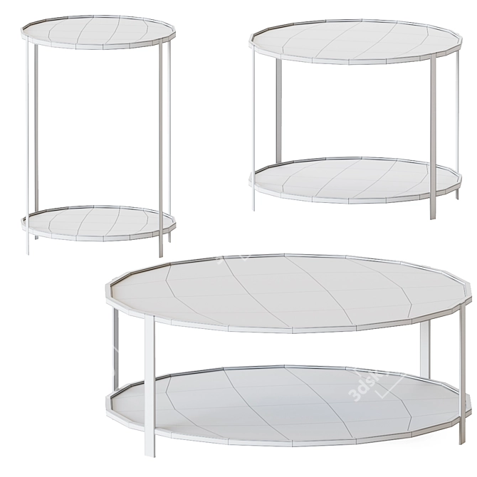 Aytm FUMI Modern Tables 3D model image 2