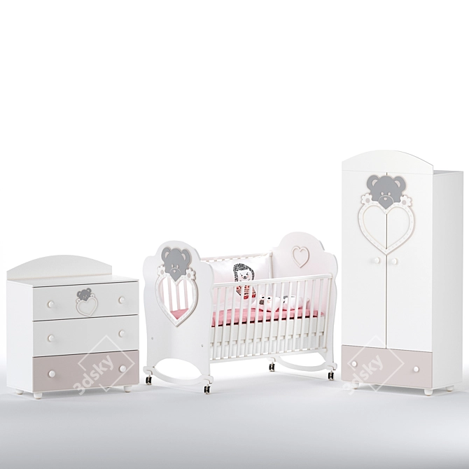 Stella Kids Furniture Set: Stylish and Functional 3D model image 4