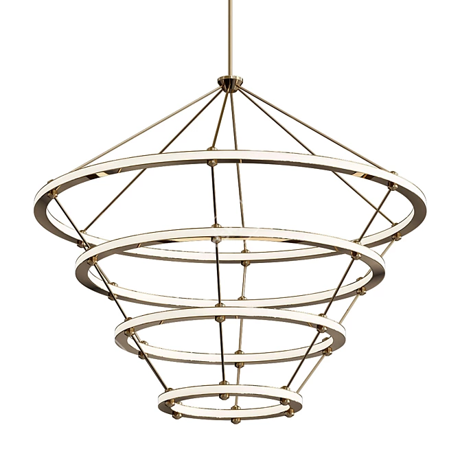 Elegant Halo Chandelier 2013 3D model image 1