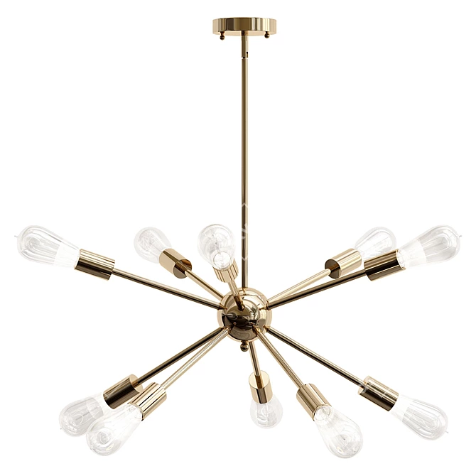 Dante Sputnik Chandelier: Modern Elegance for Your Ceiling 3D model image 1