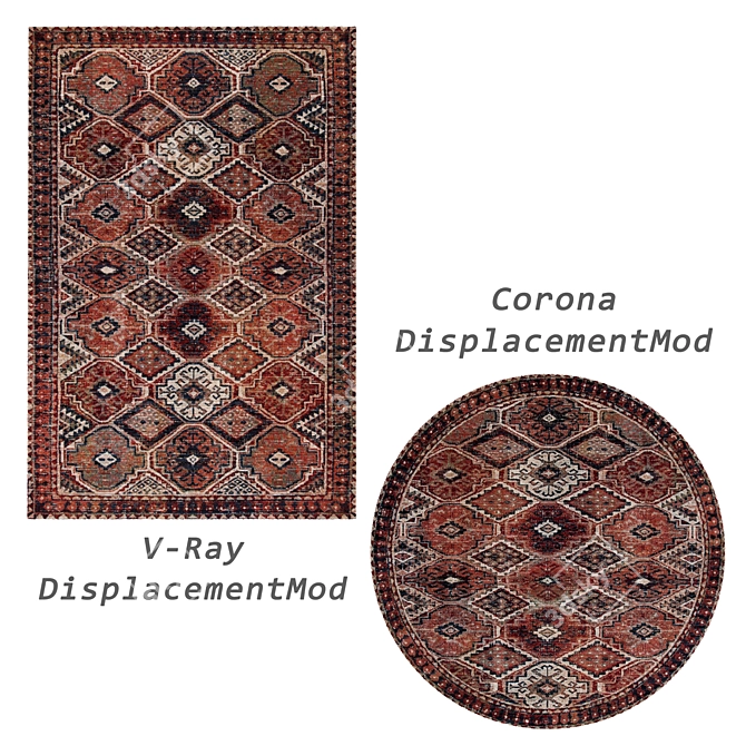 Luxury Collection: Versatile Rugs Set 3D model image 2