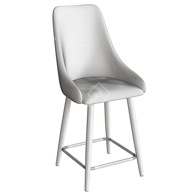 Hank Metal Leg Chair 3D model image 5