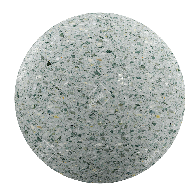 Venetian Terrazzo PBR Texture Set 3D model image 1