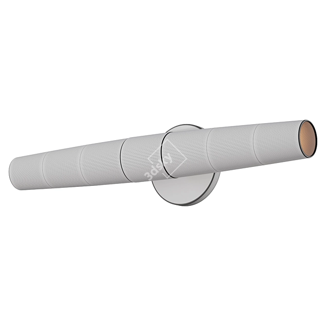 Sleek Tube 2-Light Sconce 3D model image 2