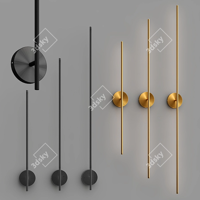 Scandinavian-inspired Wall Lights 3D model image 2