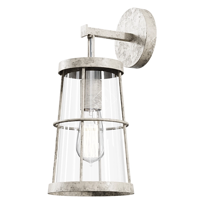 Coastal Cottage Cage Wall Sconce 3D model image 1