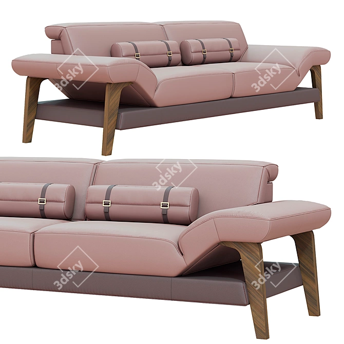 Elegant MERIEM Sofa: Stylish Comfort 3D model image 1