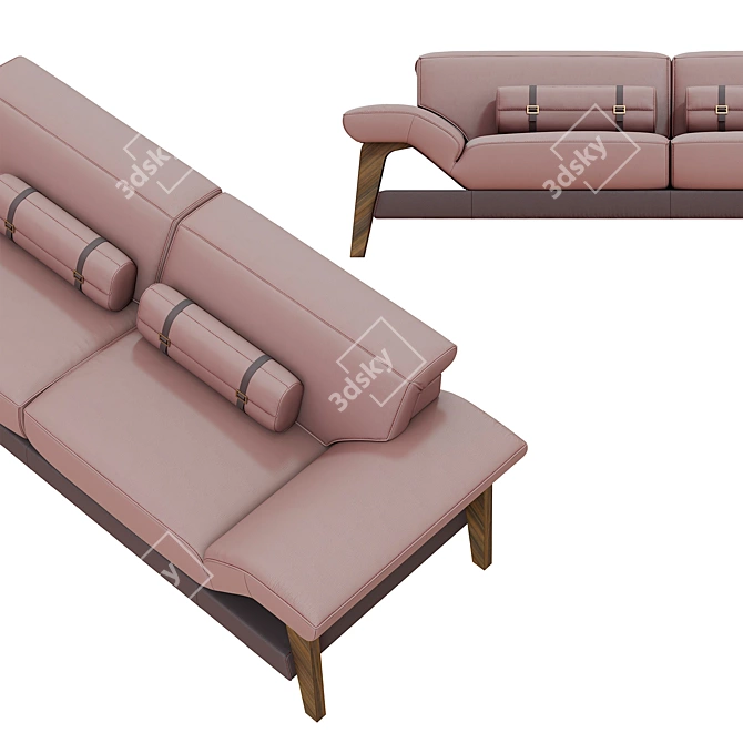 Elegant MERIEM Sofa: Stylish Comfort 3D model image 4