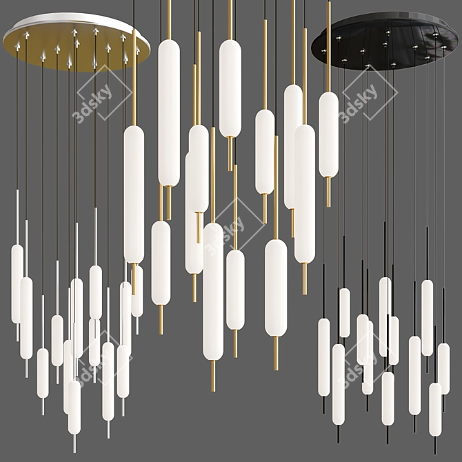 Cumberland LED Pendant: Multi-Light Brilliance 3D model image 2