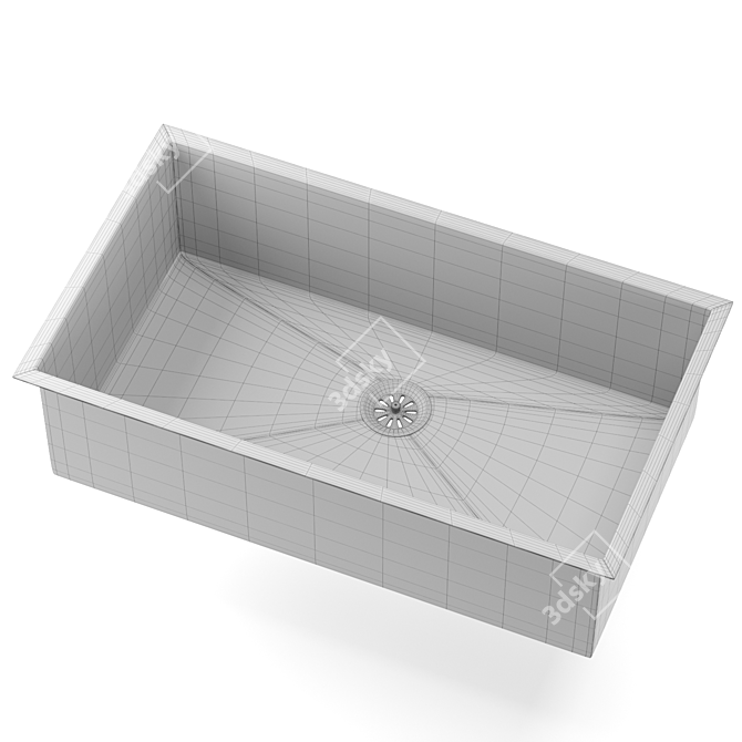 K5285: Stylish and Spacious Sink 3D model image 6