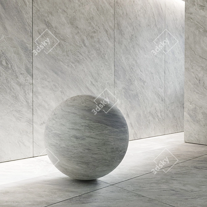 Sophisticated Trambiserra Grey Porcelain Tile 3D model image 3