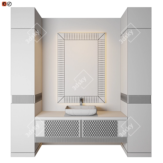 Luxury Bath Design 3D model image 2