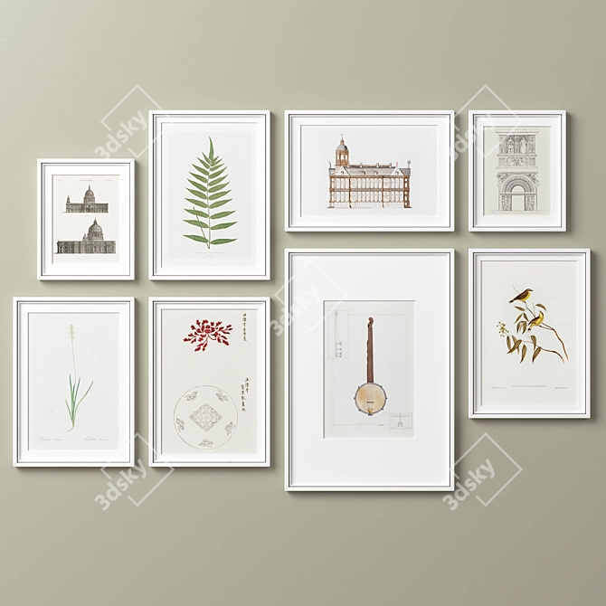 Versatile Picture Frames Set 3D model image 4