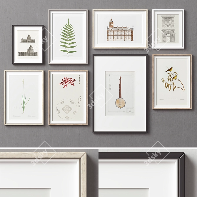 Versatile Picture Frames Set 3D model image 6