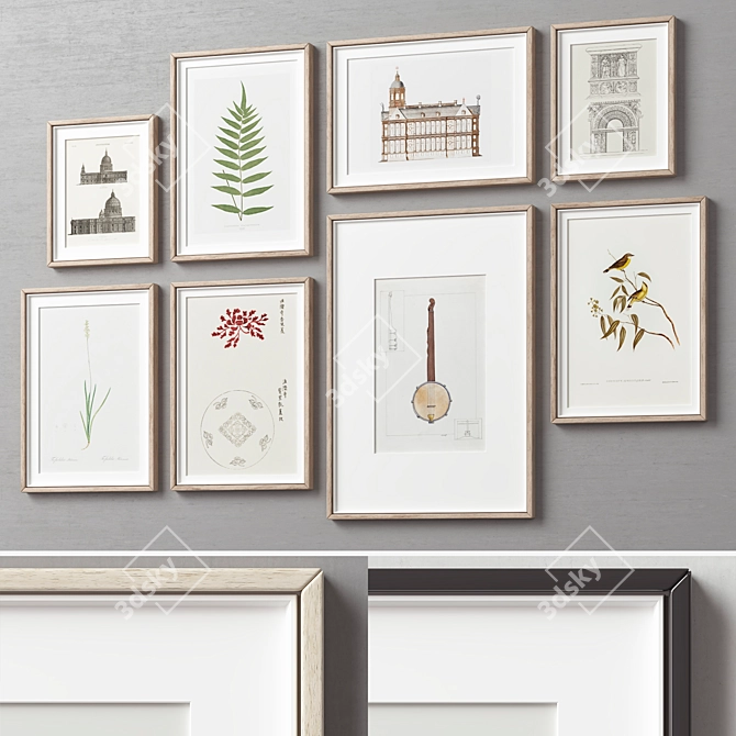 Versatile Picture Frames Set 3D model image 10