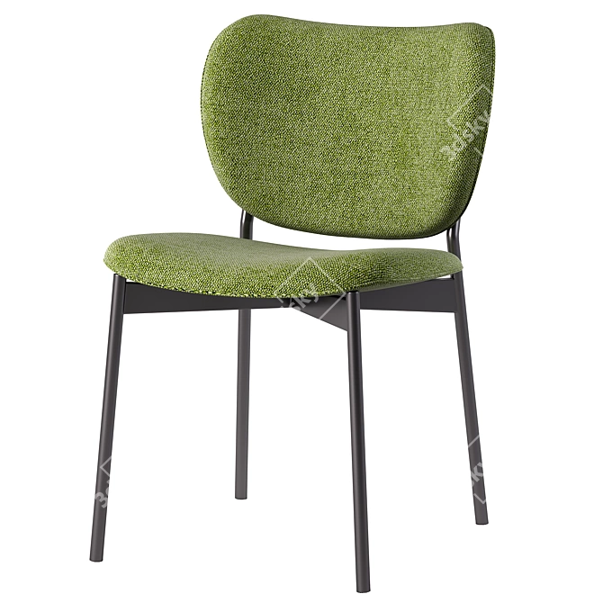 Elegant Eve Dining Chair: Modern Design, High Quality 3D model image 1