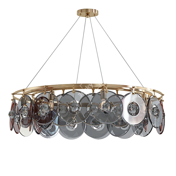 Contemporary Artistic Decor Chandelier 3D model image 1