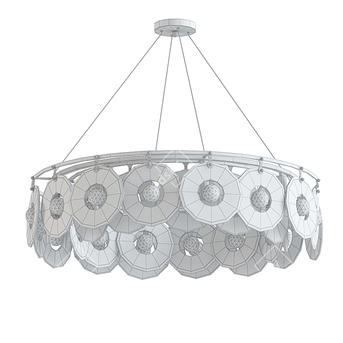 Contemporary Artistic Decor Chandelier 3D model image 2