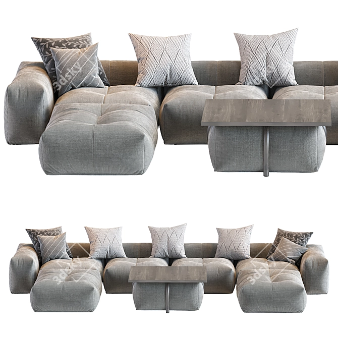 Modern Pixel Sofa by Saba 3D model image 4