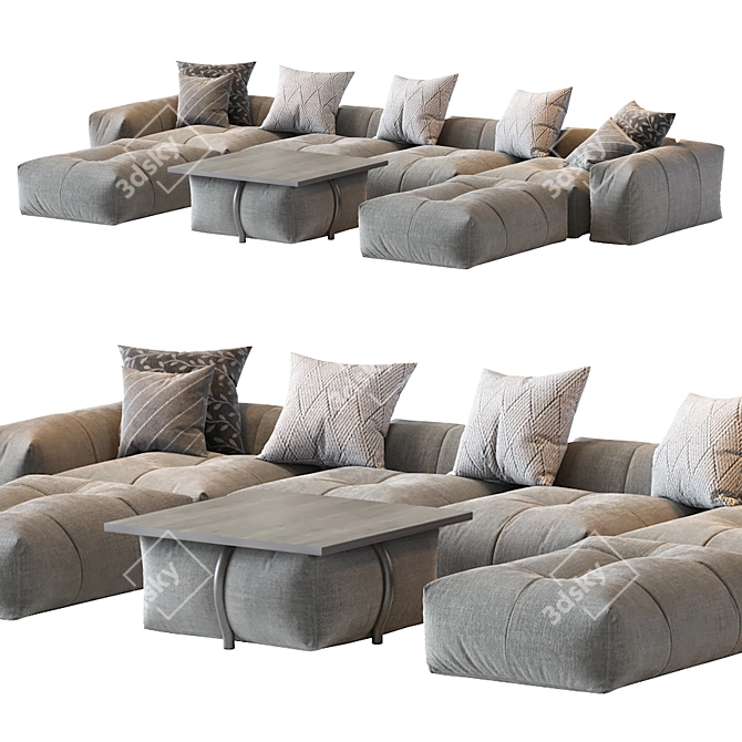 Modern Pixel Sofa by Saba 3D model image 6