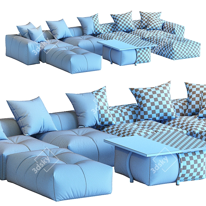 Modern Pixel Sofa by Saba 3D model image 7