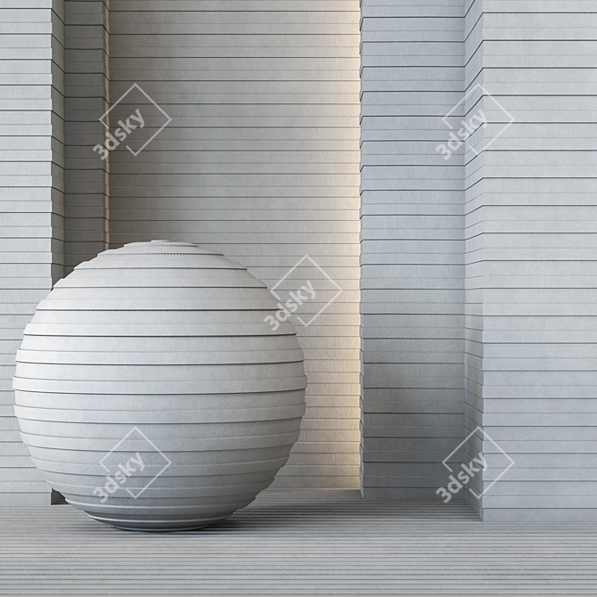 3 Color Fiber Cement 4k Textures 3D model image 1