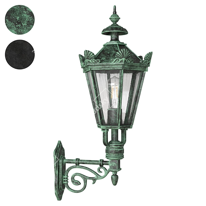 Elegant Schlesische Wall Lamp 3D model image 1