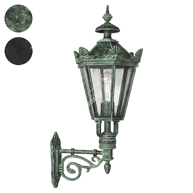 Elegant Schlesische Wall Lamp 3D model image 4