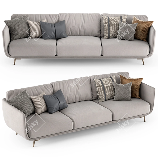 Nube Italia JOE Modern Sofa 3D model image 1