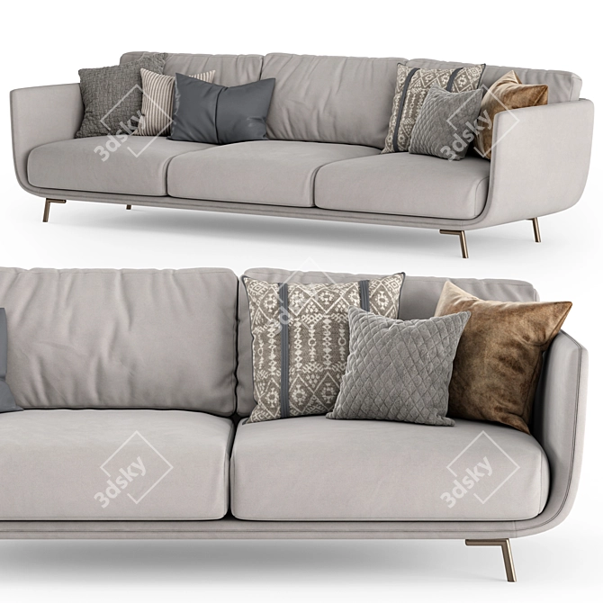 Nube Italia JOE Modern Sofa 3D model image 2