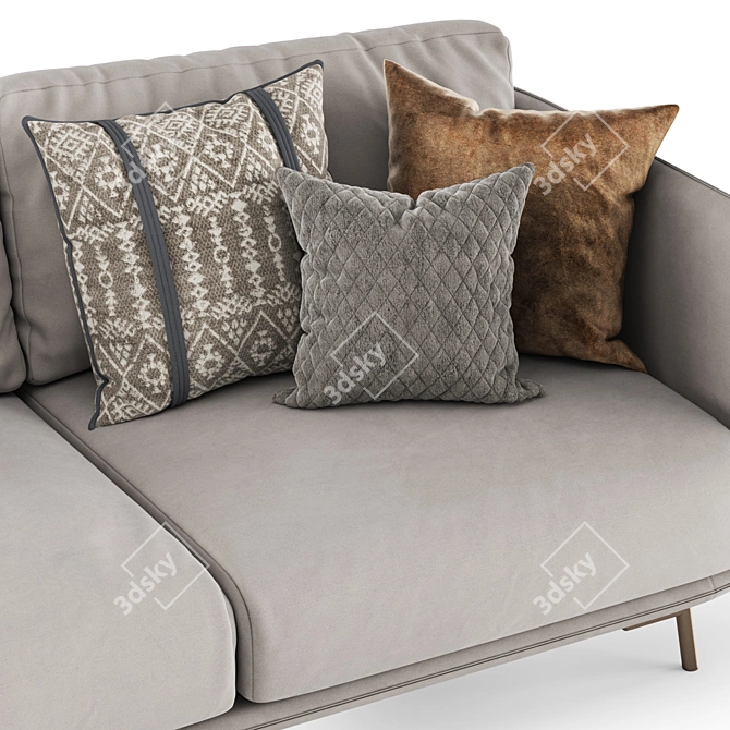 Nube Italia JOE Modern Sofa 3D model image 3