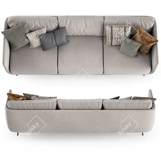 Nube Italia JOE Modern Sofa 3D model image 4