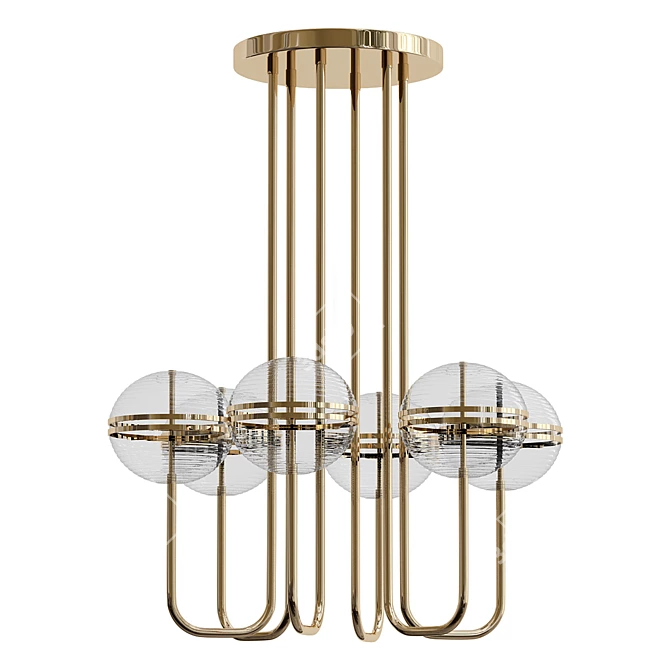 Sleek Gary Ceiling Lamp 3D model image 1