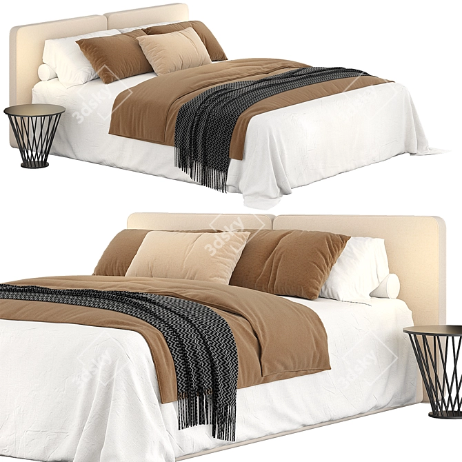 Luxury Bedding Collection 3D model image 1