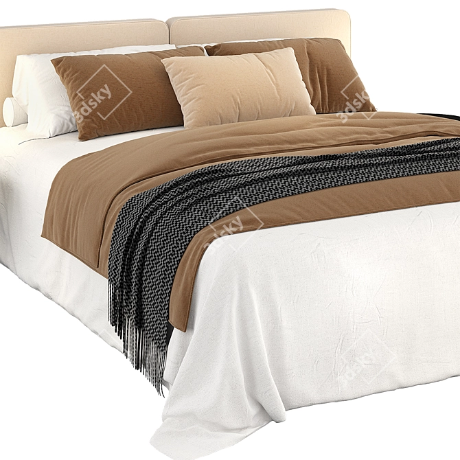 Luxury Bedding Collection 3D model image 2