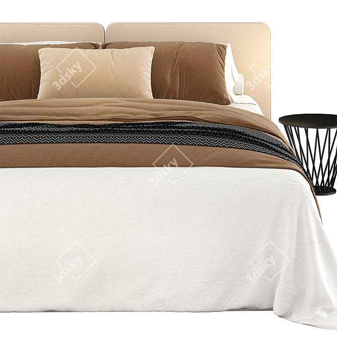 Luxury Bedding Collection 3D model image 3