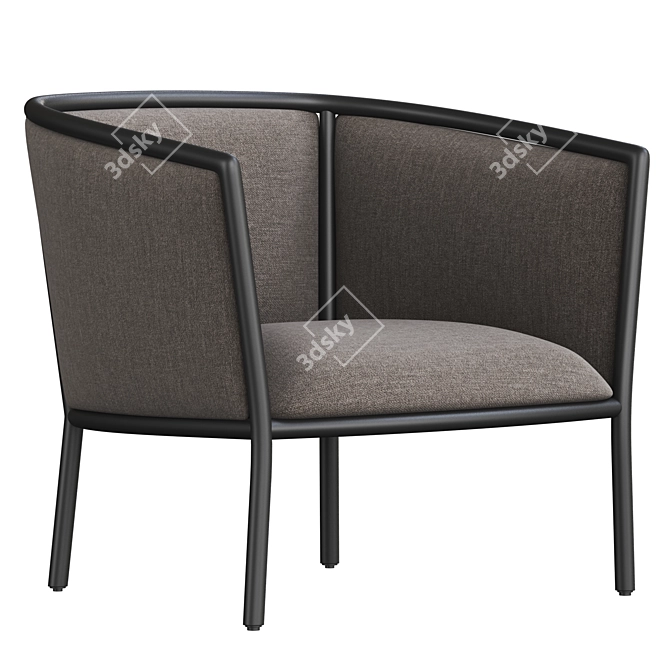 Modern Margou Armchair: Elegant Design, Premium Comfort 3D model image 1
