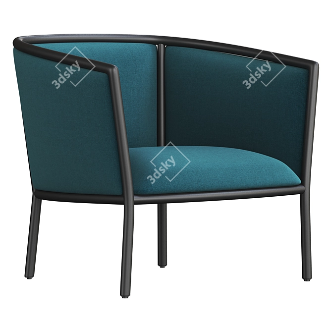 Modern Margou Armchair: Elegant Design, Premium Comfort 3D model image 3