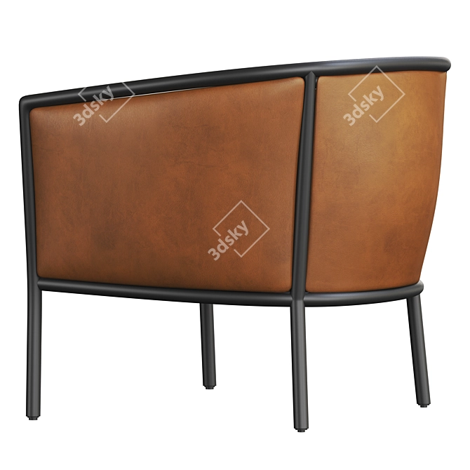 Modern Margou Armchair: Elegant Design, Premium Comfort 3D model image 5