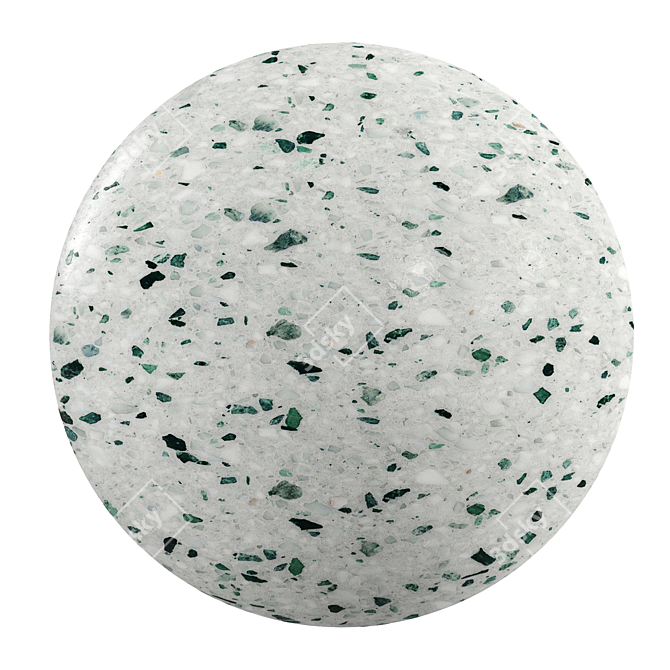 Venetian Terrazzo PBR Texture Kit 3D model image 1