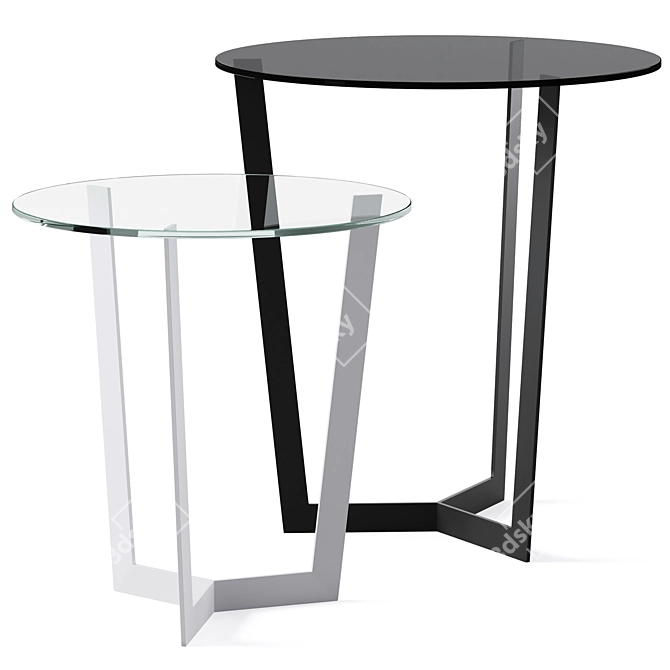 Sleek Jolly Coffee Table 3D model image 4