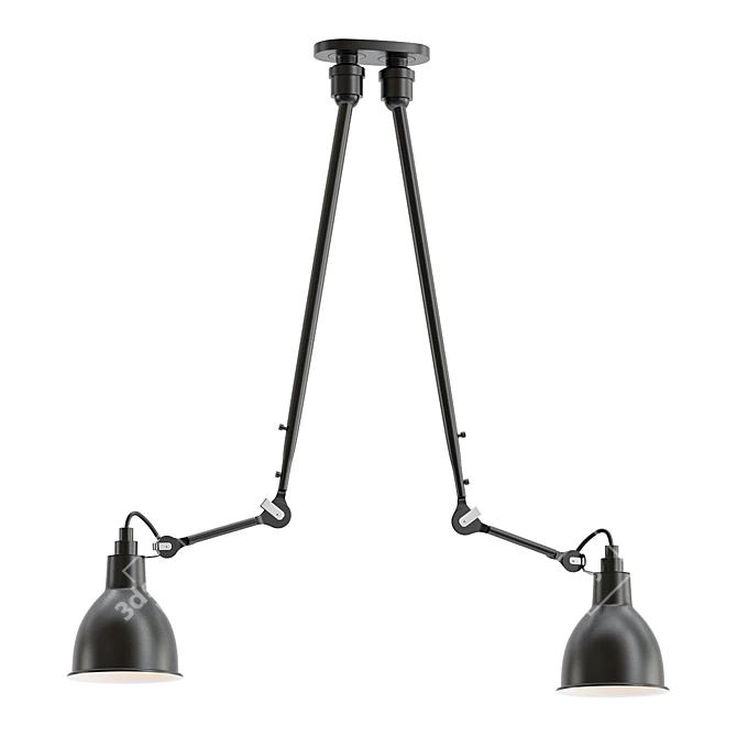 DCW Lampe Gras No 302 - Double Ceiling Elegance 3D model image 1