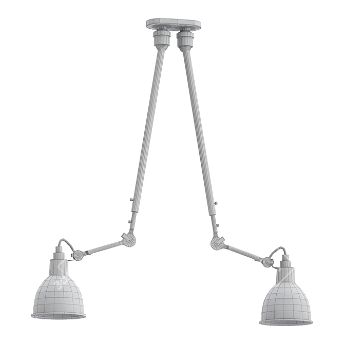 DCW Lampe Gras No 302 - Double Ceiling Elegance 3D model image 2